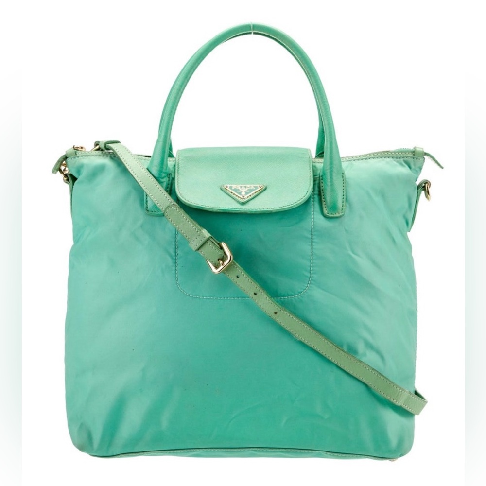 Prada Saffiano Lux Leather Galleria Double Zip